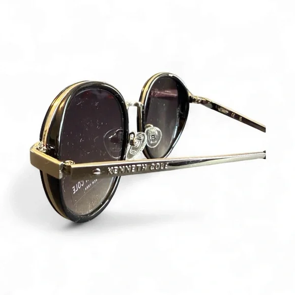Kenneth Cole NWT Black Round Sunglasses Amazon.com: Kenneth Cole Reaction KC2782 Shiny Black/Smoke  main image 4